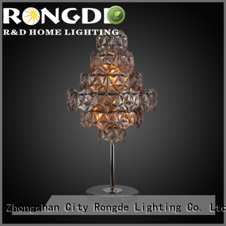 Custom rust table lamp for business
