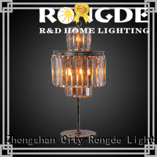 Rongde Latest rustic table lamp Supply