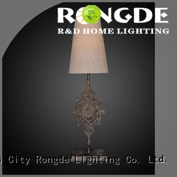 Rongde New rustic table lamp factory