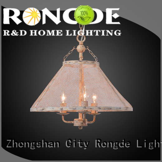 Rongde iron pendant light factory