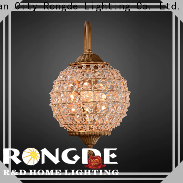 Rongde crystal wall lights Supply