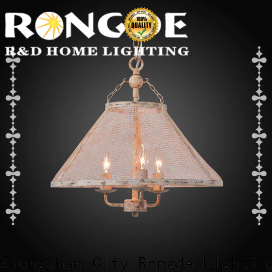 Rongde Custom iron pendant light factory